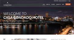 Desktop Screenshot of casacondadohotel.com